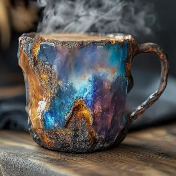 Coffee Mugs with Mineral Crystals
