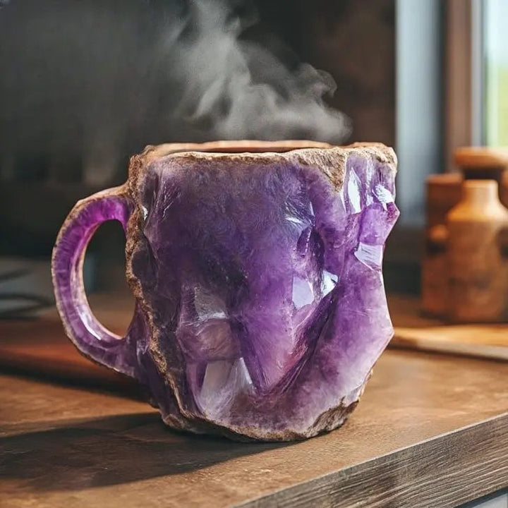 Coffee Mugs with Mineral Crystals